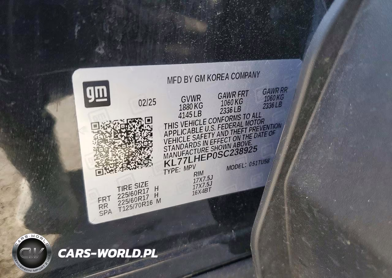 2025 Chevrolet Trax 1Lt VIN:KL77LHEP0SC238925 - 14