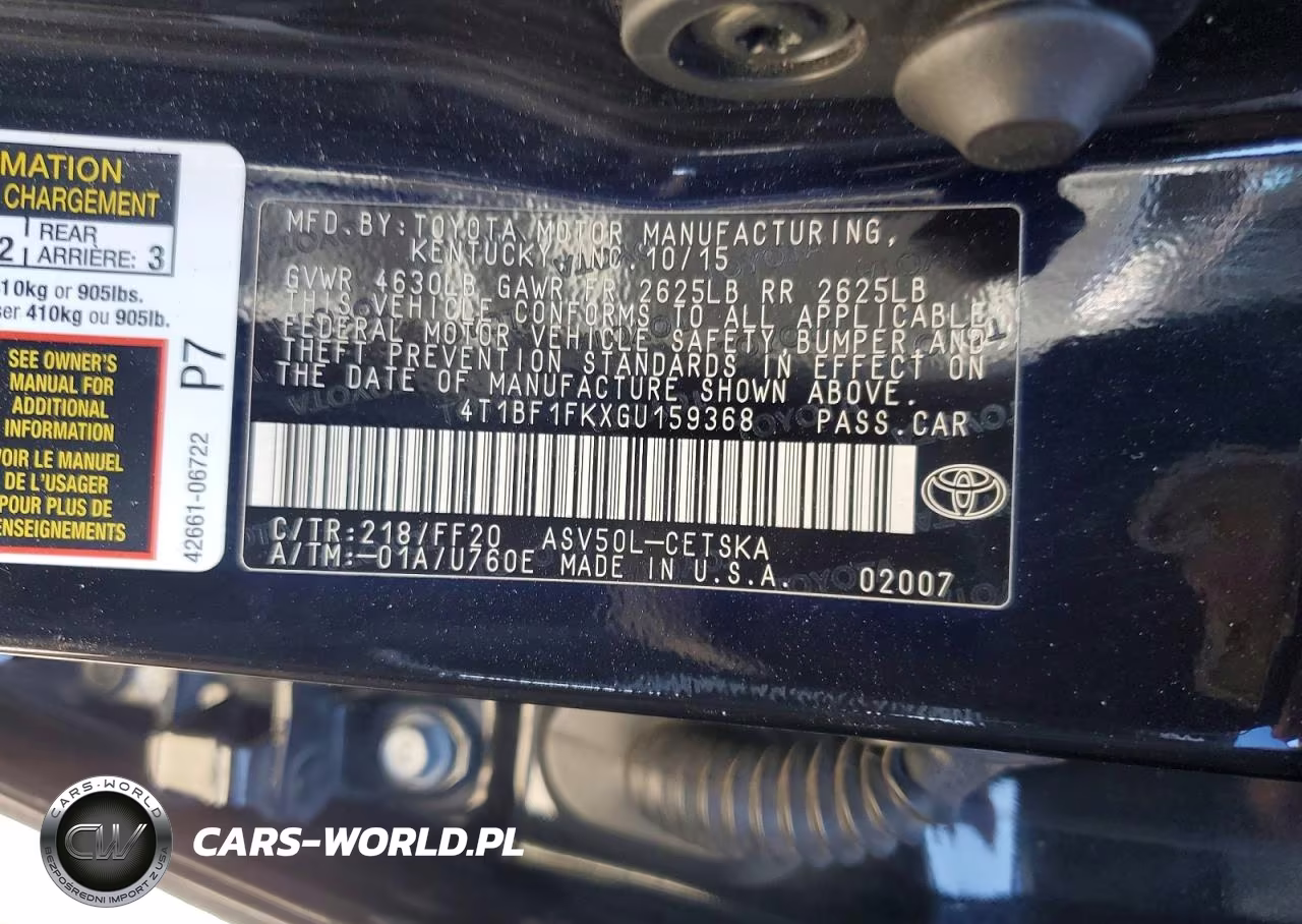 2016 Toyota Camry Se VIN:4T1BF1FKXGU159368 - 12