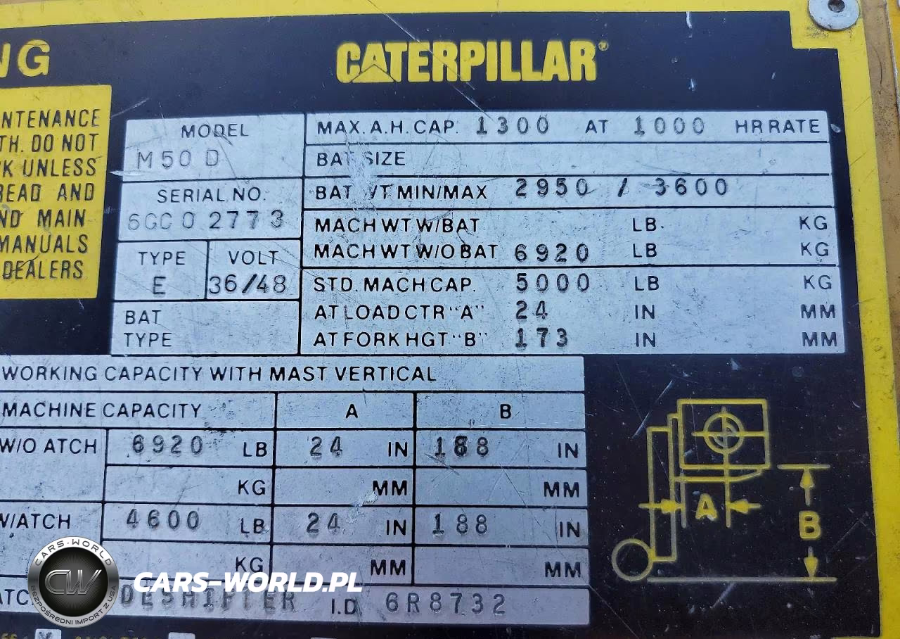 1994 Caterpillar M5Od Forklift VIN:6GC02773 - 10