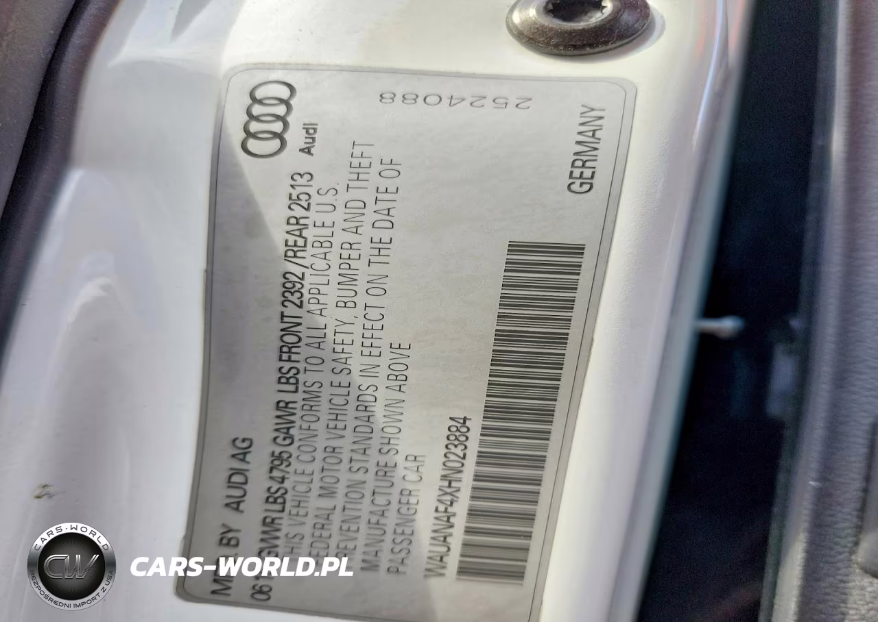 2017 Audi A4 Premium VIN:WAUANAF4XHN023884 - 13