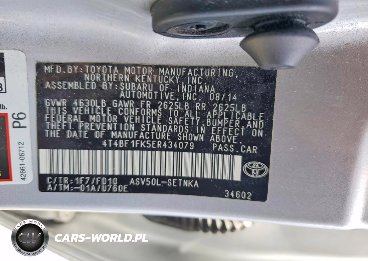 2014 Toyota Camry Le VIN:4T4BF1FK5ER434079 - 12