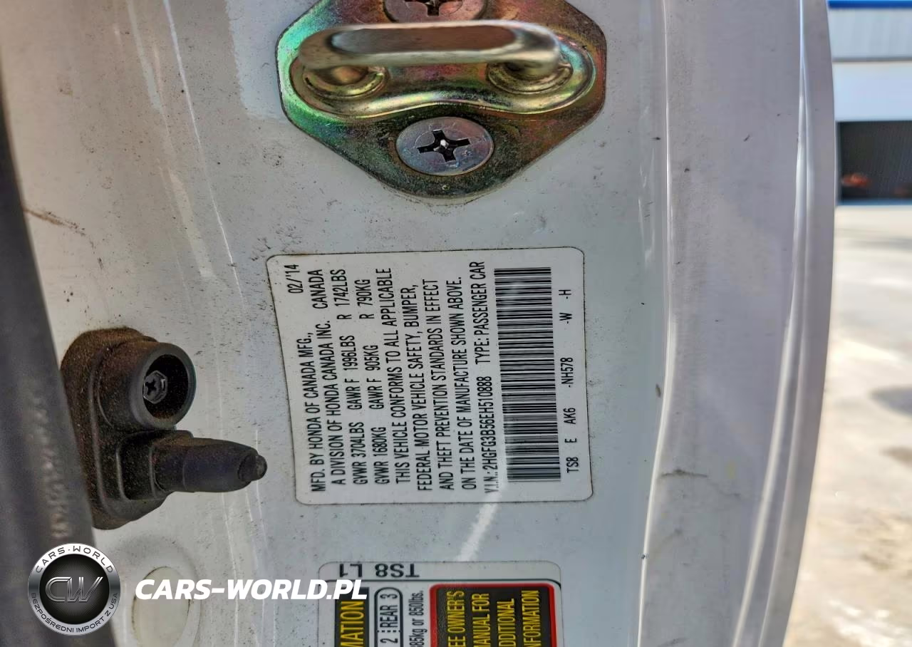 2014 Honda Civic Lx VIN:2HGFG3B56EH510888 - 12