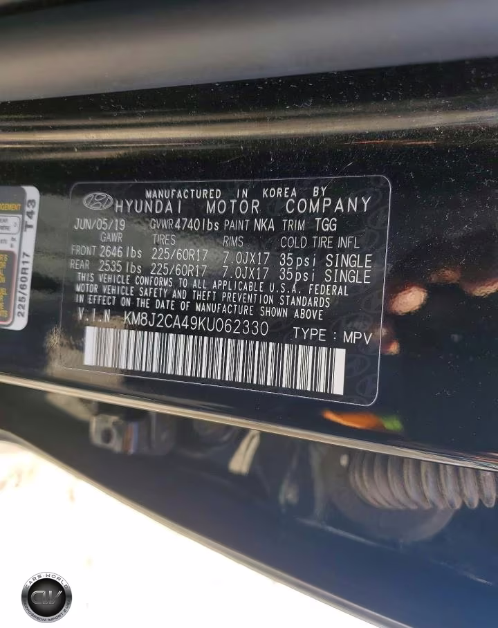 2019 Hyundai Tucson Se VIN:KM8J2CA49KU062330 - 13