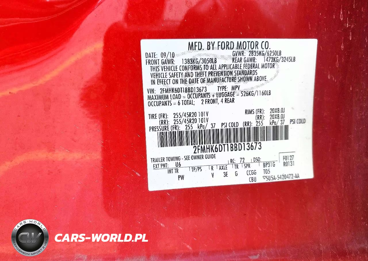 2011 Ford Flex Limited VIN:2FMHK6DT1BBD13673 - 13