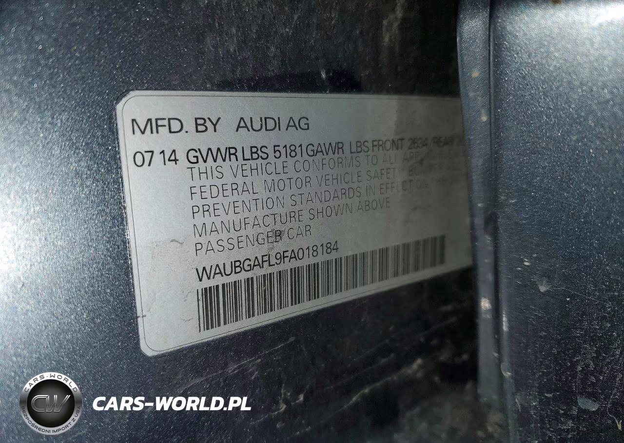 2015 Audi S4 Premium Plus VIN:WAUBGAFL9FA018184 - 13