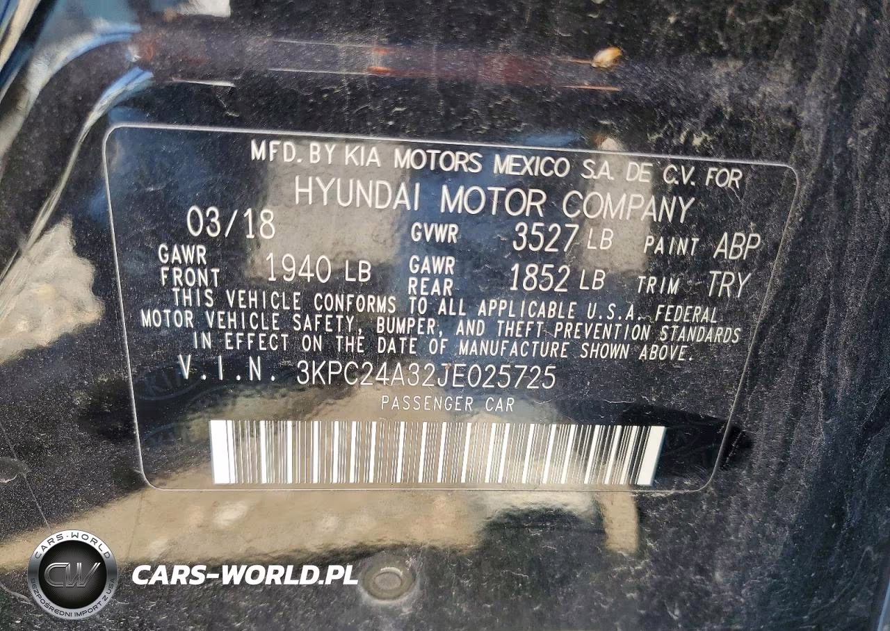 2018 Hyundai Accent Se VIN:3KPC24A32JE025725 - 12