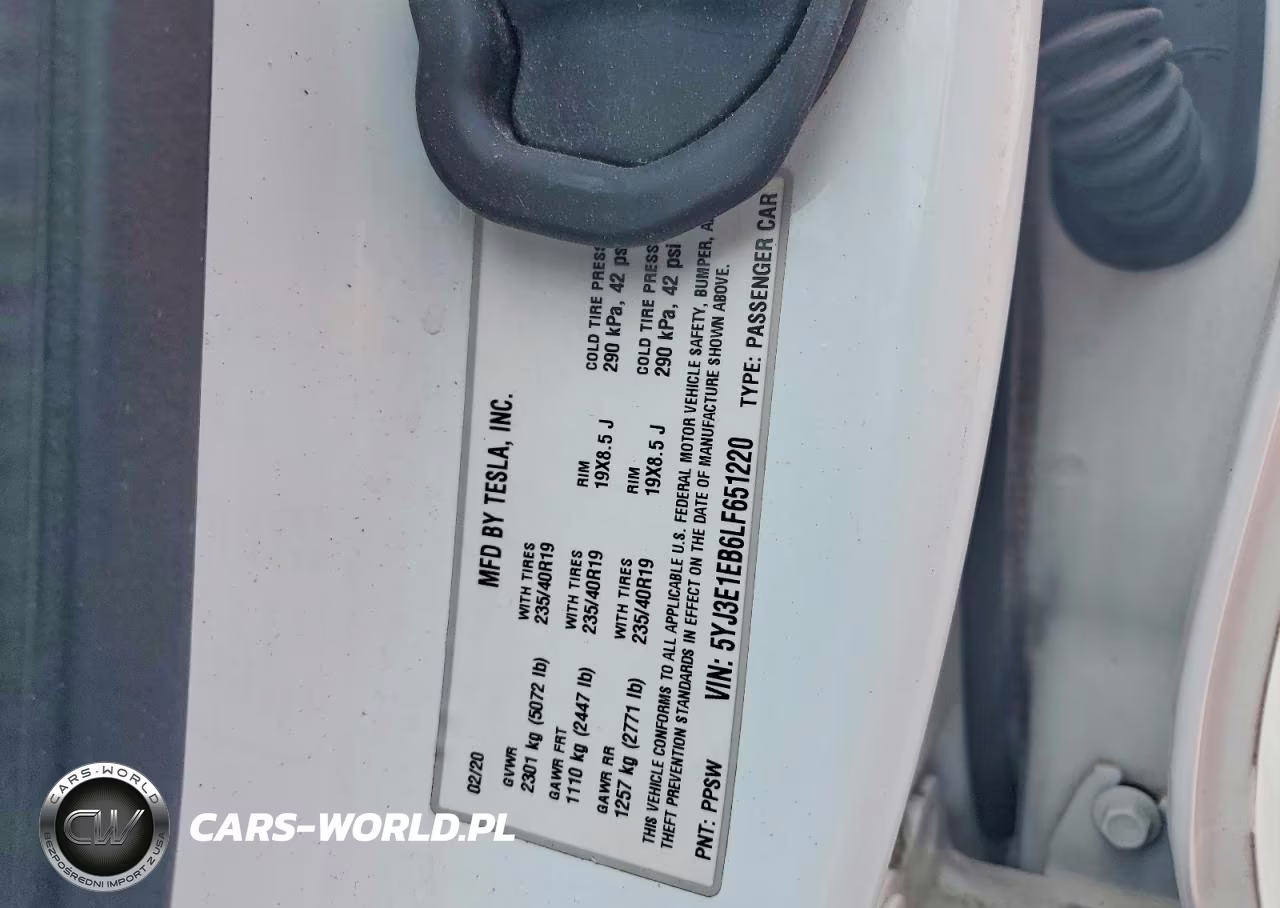 2020 Tesla Model 3 VIN:5YJ3E1EB6LF651220 - 12