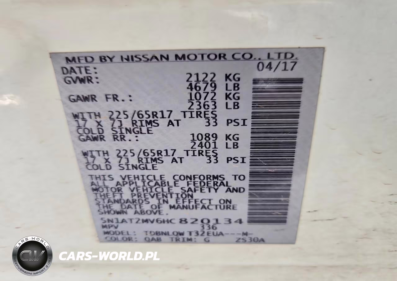 2017 Nissan Rogue Sv VIN:5N1AT2MV6HC820134 - 14
