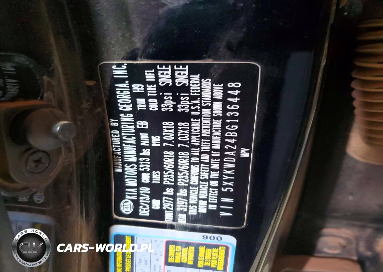 2011 Kia Sorento Sx VIN:5XYKWDA24BG136448 - 13