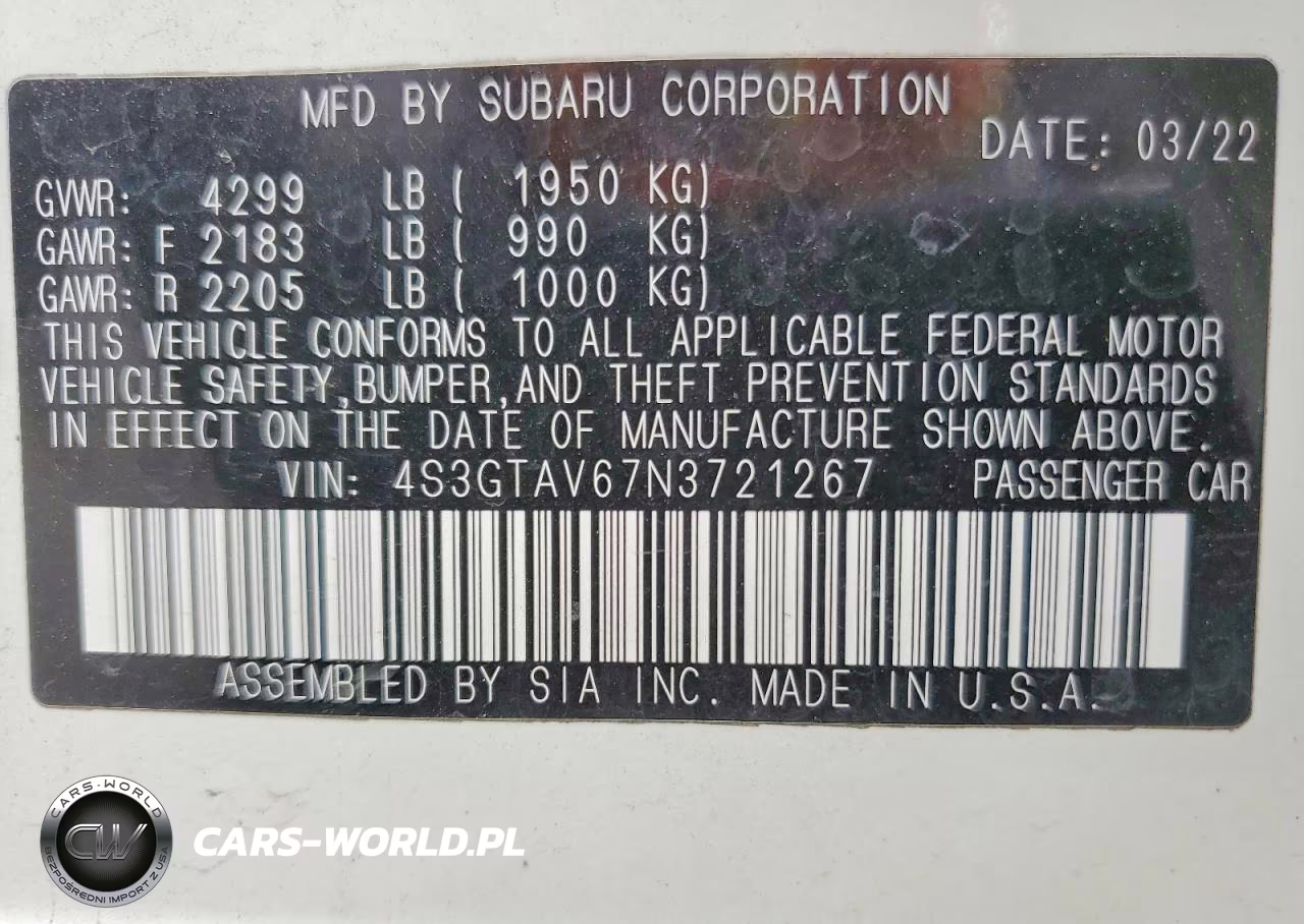 2022 Subaru Impreza Premium VIN:4S3GTAV67N3721267 - 12