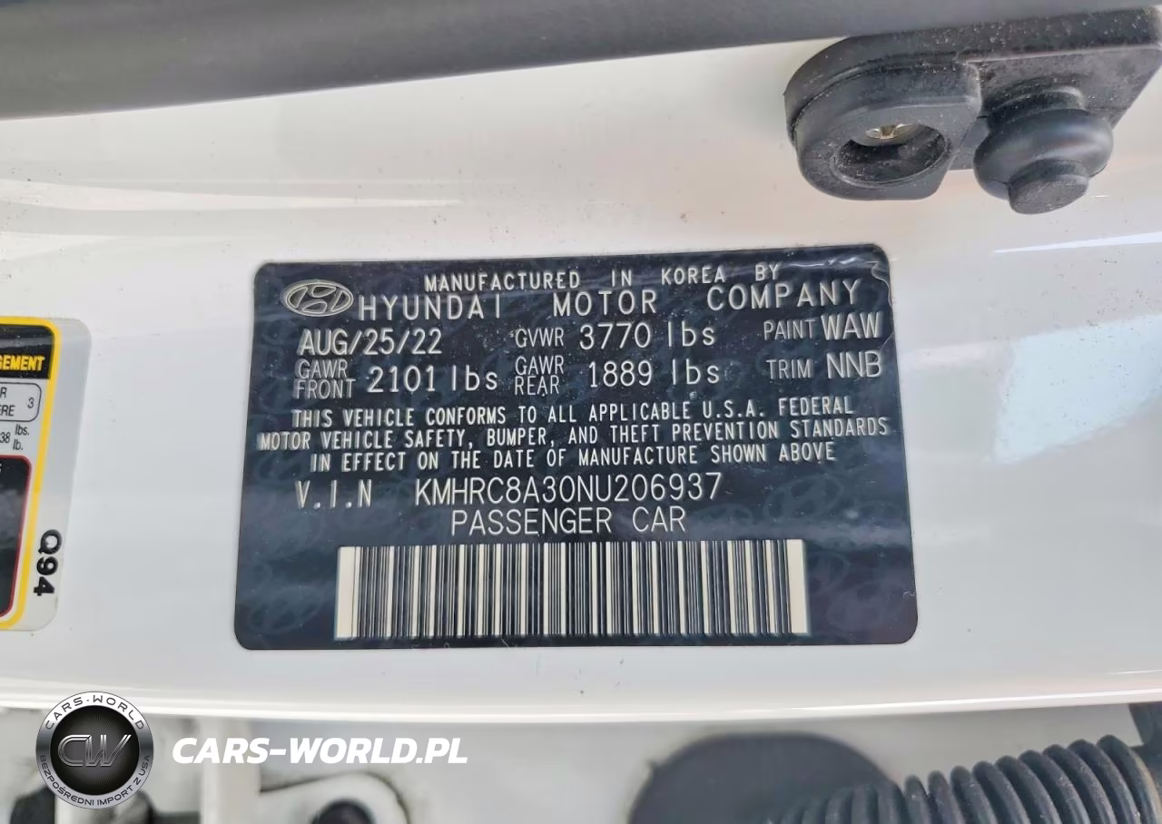 2022 Hyundai Venue Sel VIN:KMHRC8A30NU206937 - 14