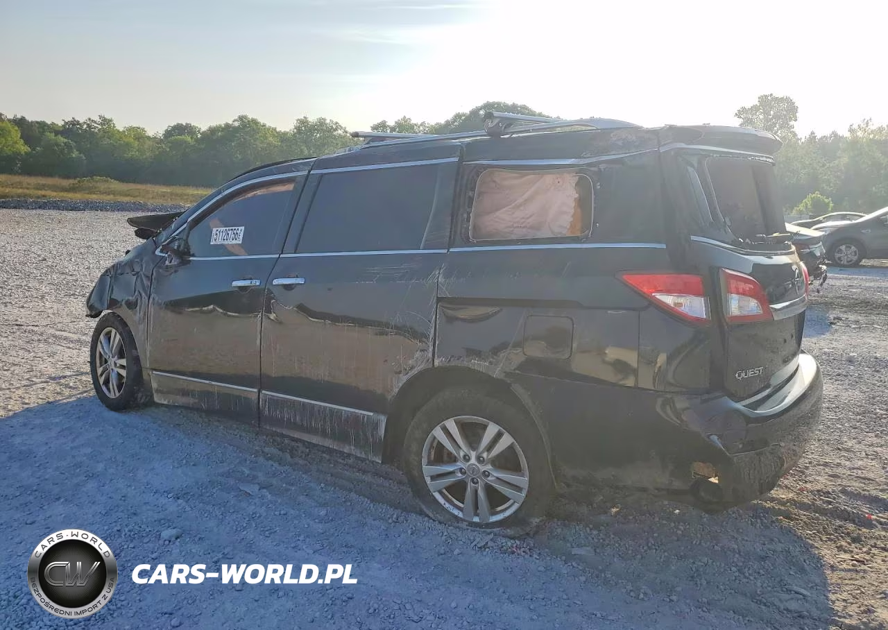 2012 Nissan Quest 3.5 S VIN:JN8AE2KP6C9040406 - 2