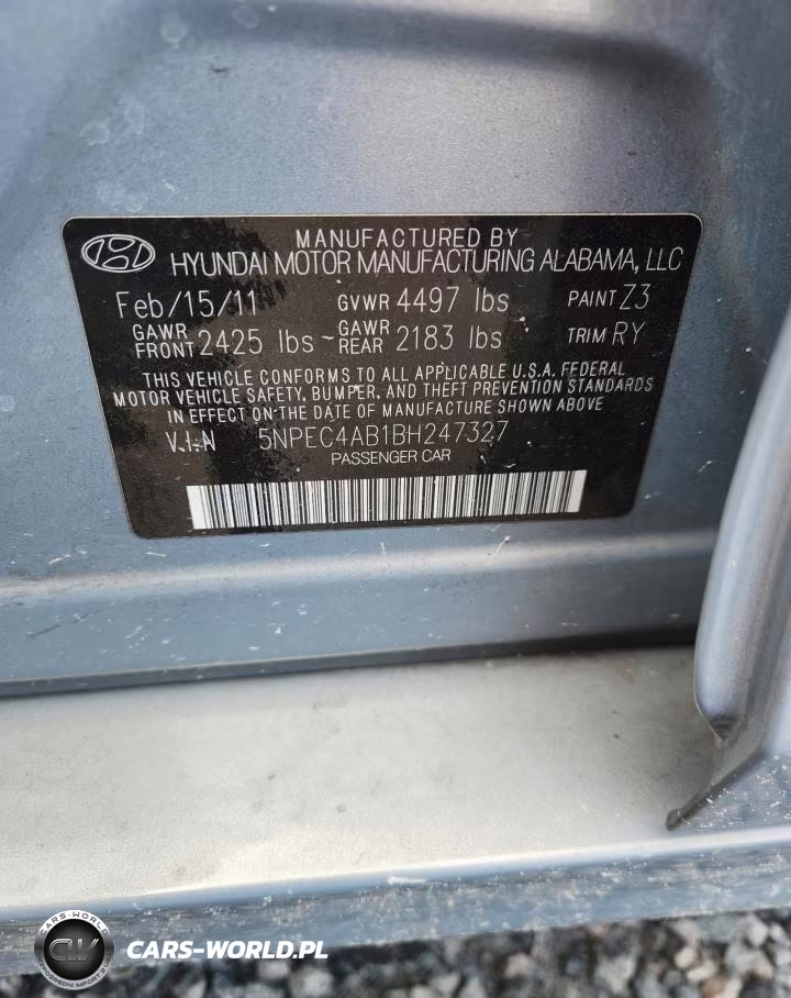 2011 Hyundai Sonata Se 2.0T VIN:5NPEC4AB1BH247327 - 12