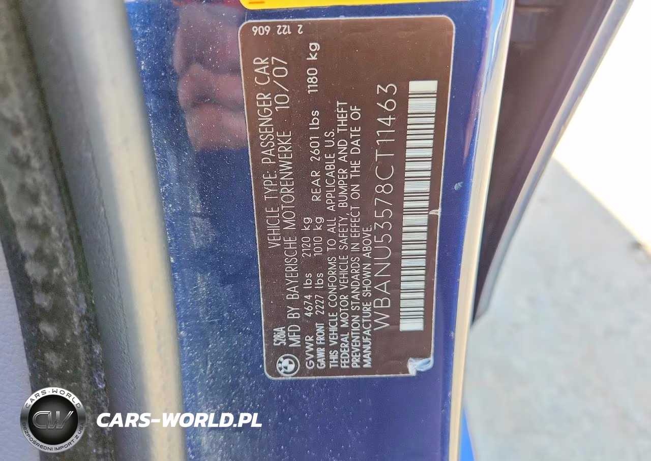 2008 BMW 528 I VIN:WBANU53578CT11463 - 12