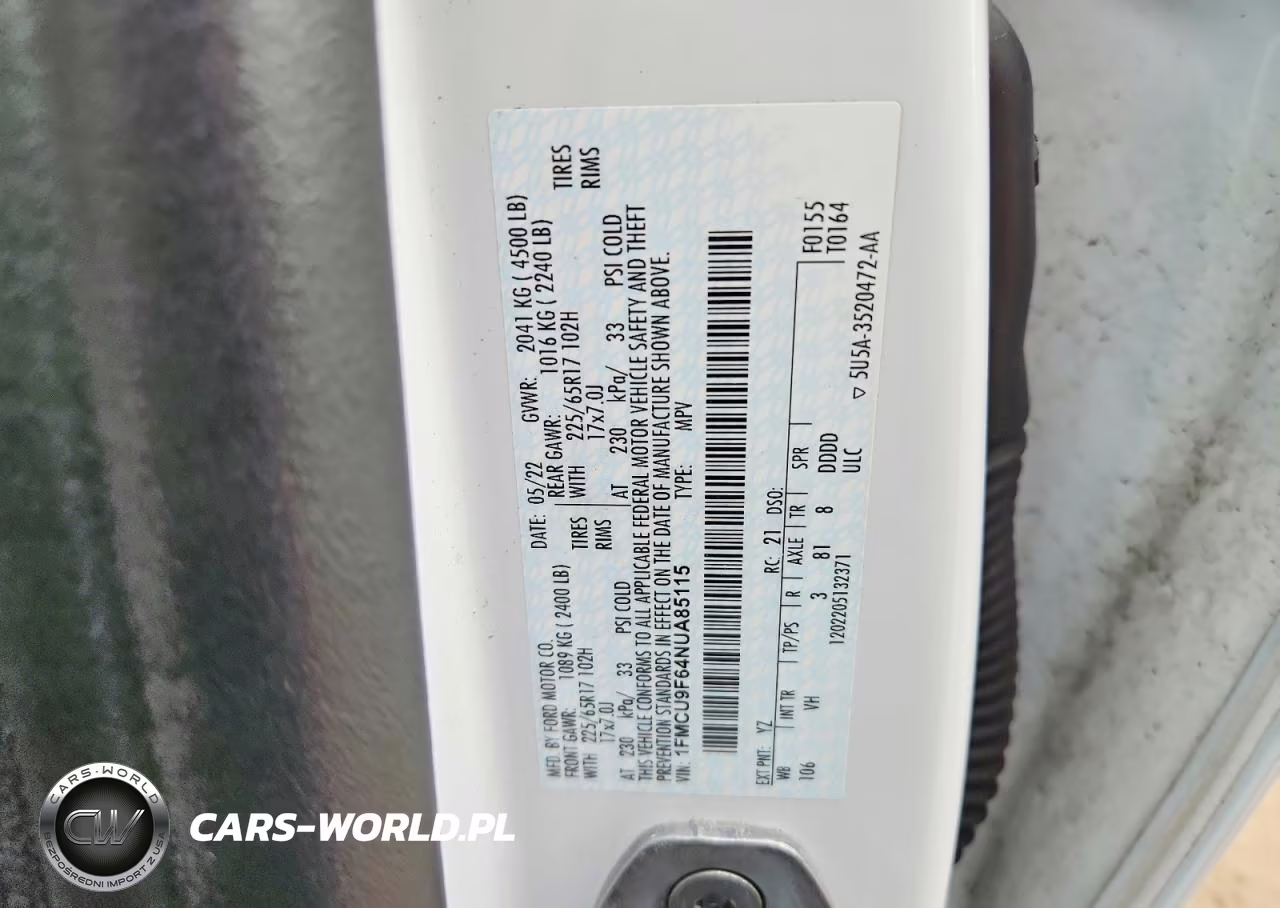 2022 Ford Escape S VIN:1FMCU9F64NUA85115 - 13