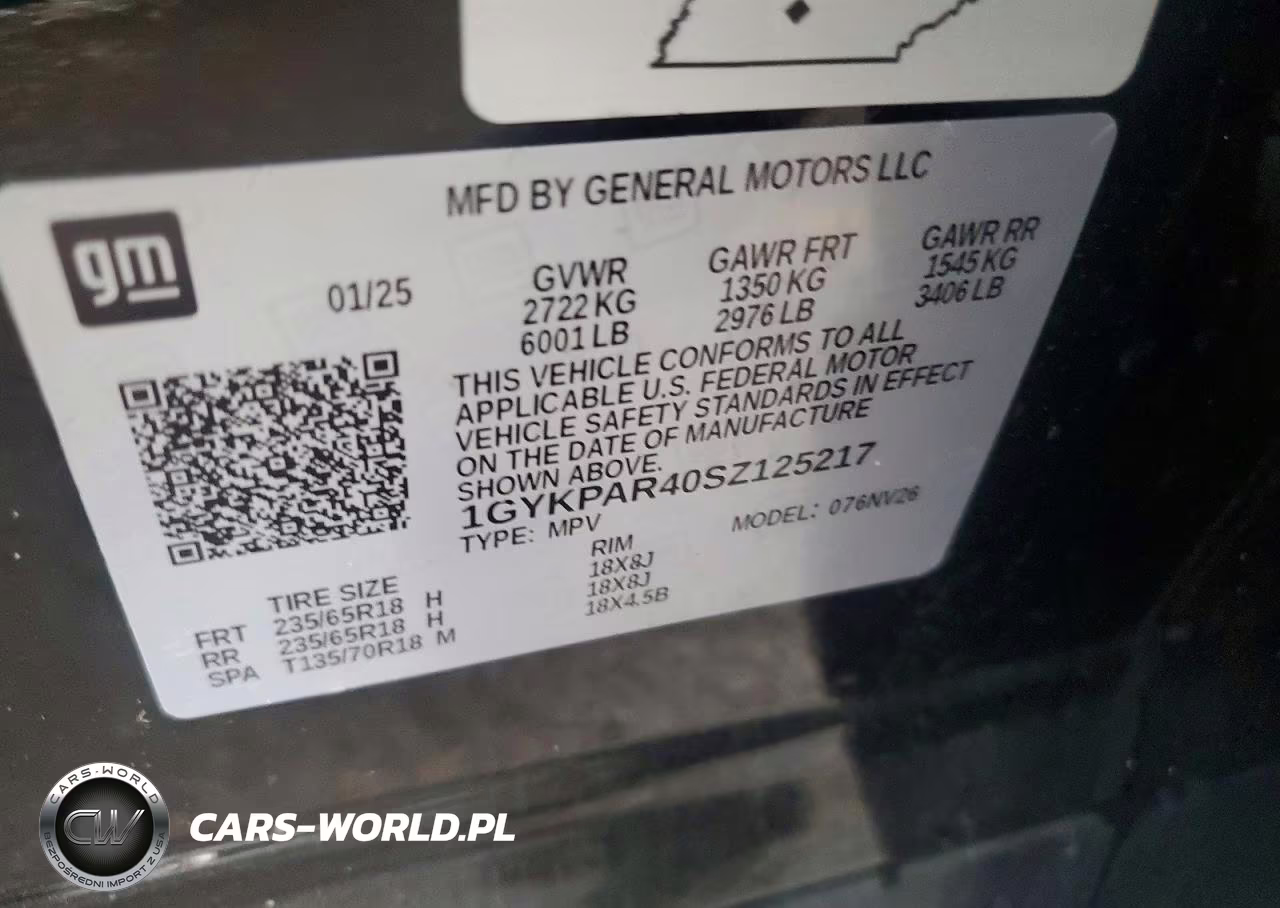 2025 Cadillac Xt6 Luxury VIN:1GYKPAR40SZ125217 - 13