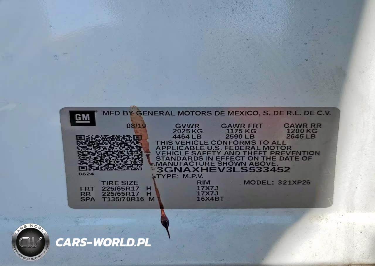 2020 Chevrolet Equinox Ls VIN:3GNAXHEV3LS533452 - 14