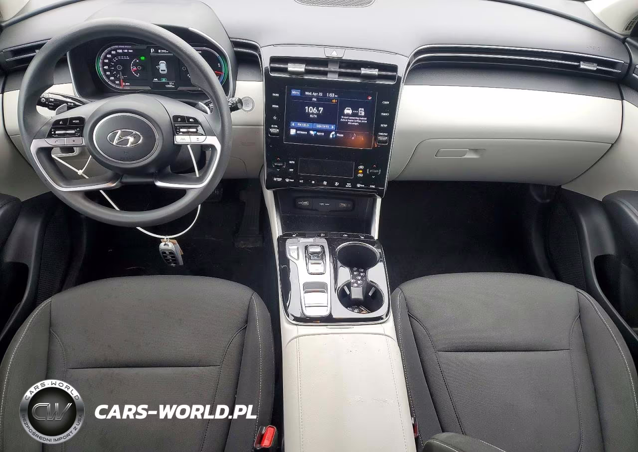 2022 Hyundai Tucson Blue VIN:KM8JBCA1XNU029069 - 8