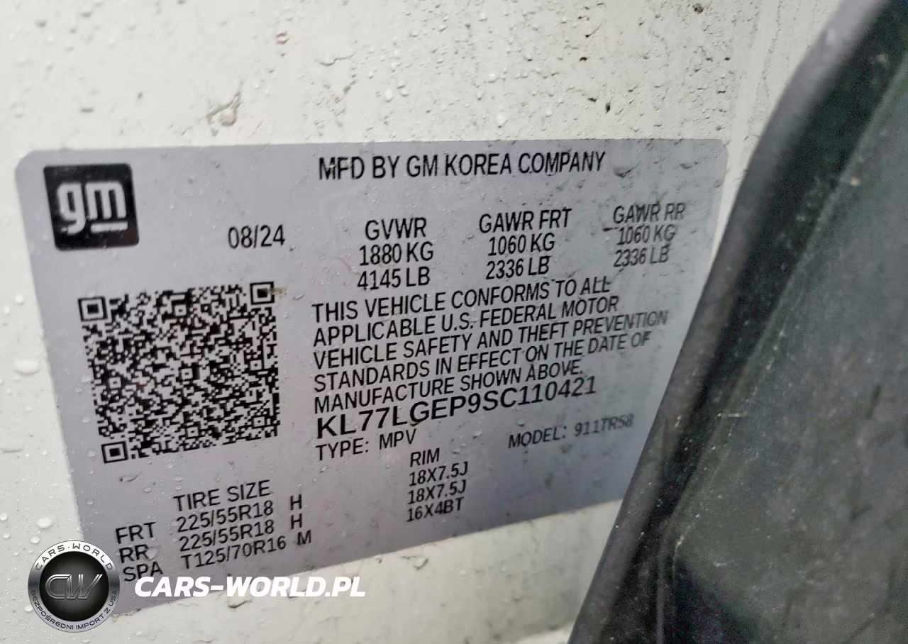 2025 Chevrolet Trax 1Rs VIN:KL77LGEP9SC110421 - 13