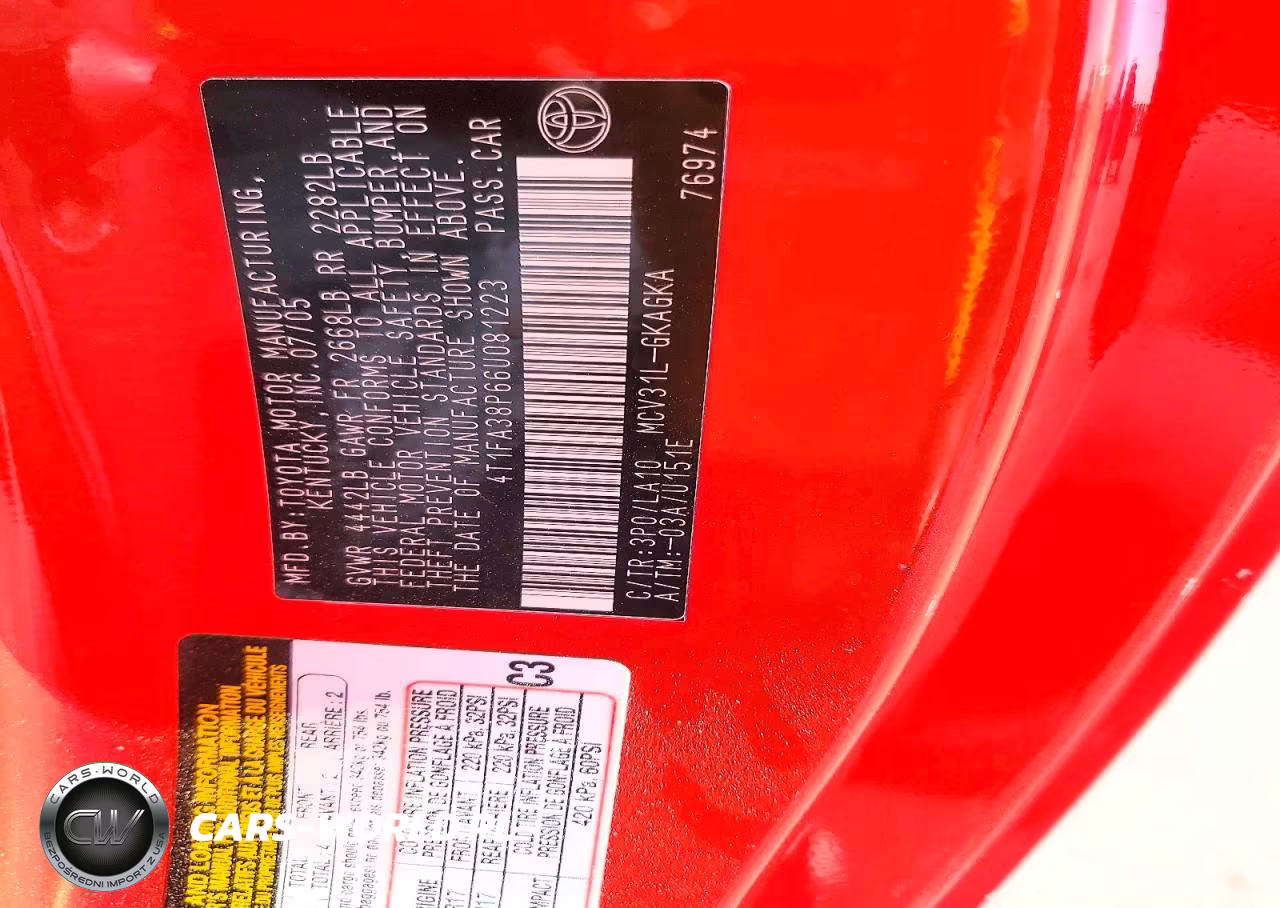 2006 Toyota Camry Solara Sle V6 VIN:4T1FA38P66U081223 - 12