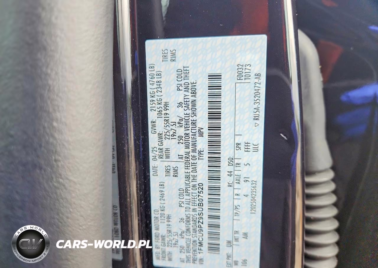 2025 Ford Escape St Line Elite VIN:1FMCU9PZ9SUB07520 - 13