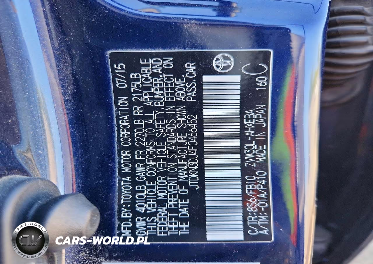 2015 Toyota Prius Three VIN:JTDKN3DU4F0466452 - 13