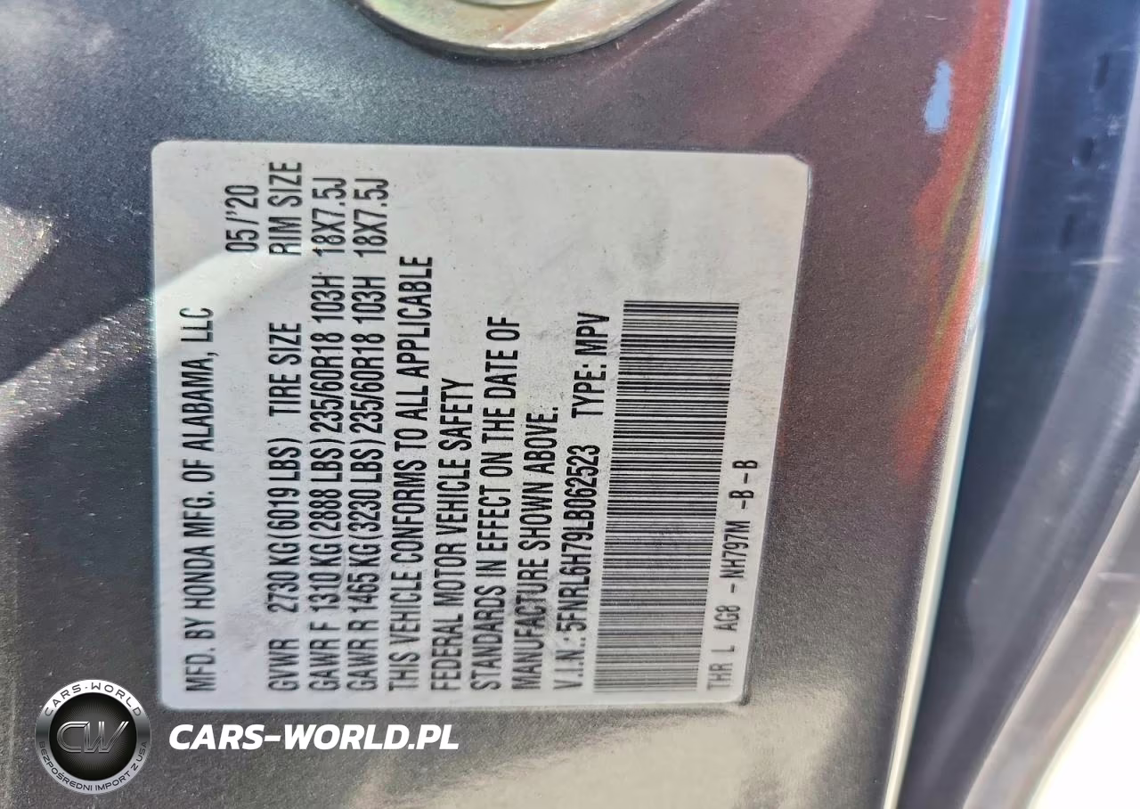2020 Honda Odyssey Exl VIN:5FNRL6H79LB062523 - 14