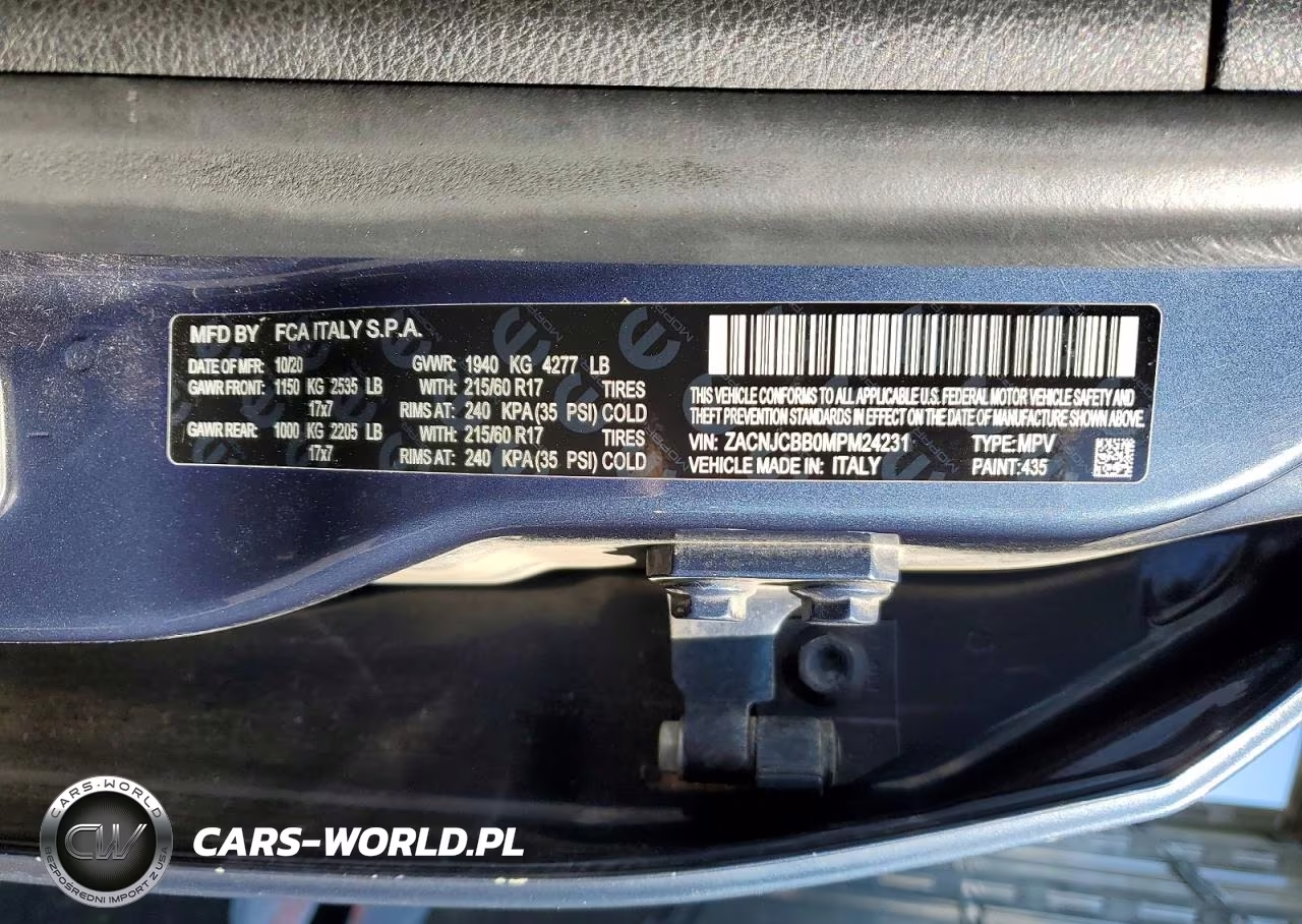 2021 Jeep Renegade Latitude VIN:ZACNJCBB0MPM24231 - 14