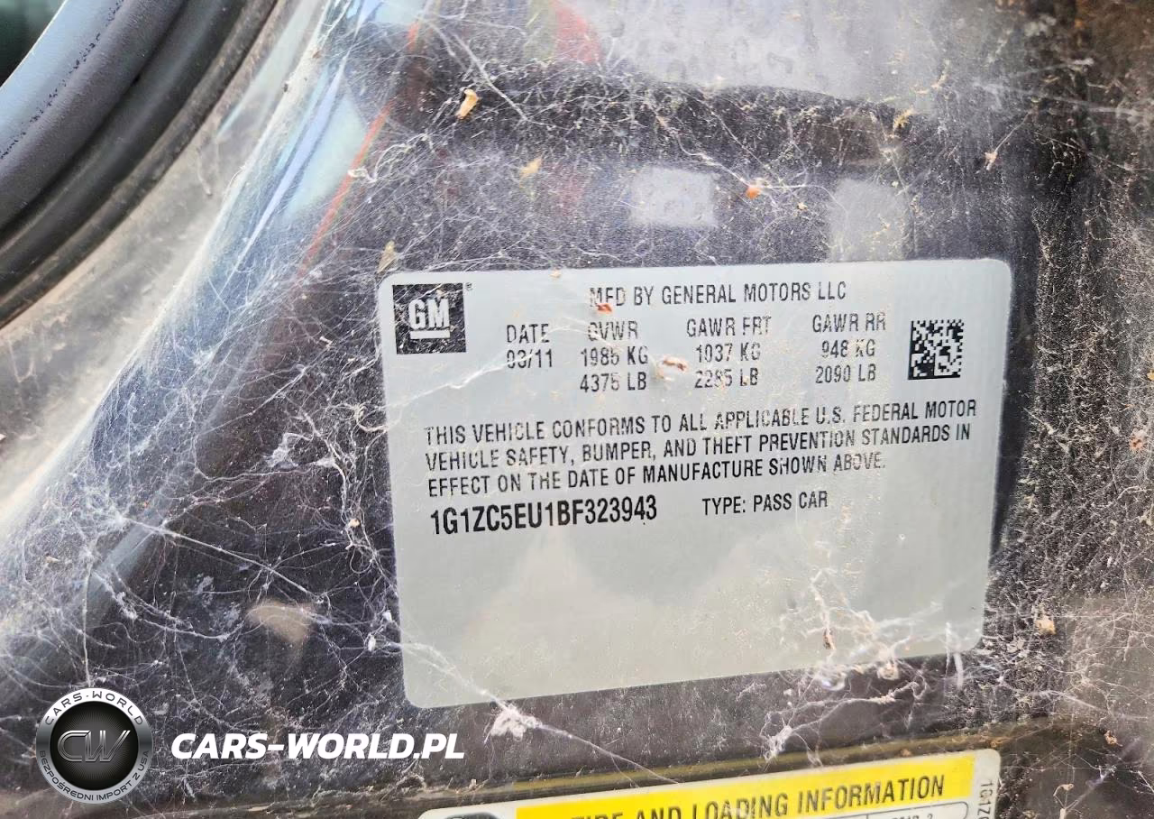 2011 Chevrolet Malibu VIN:1G1ZC5EU1BF323943 - 12