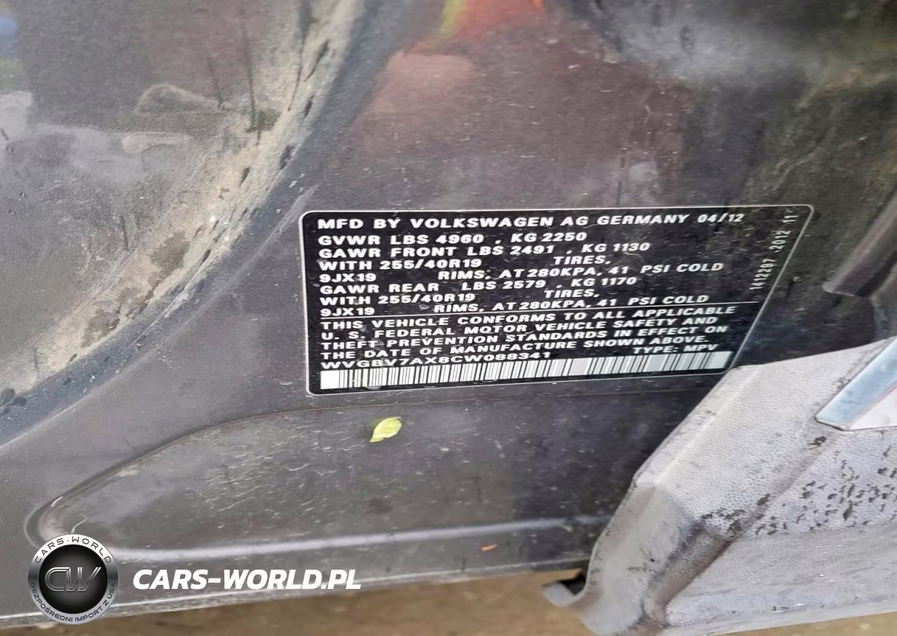 2012 Volkswagen Tiguan S VIN:WVGBV7AX8CW088341 - 14