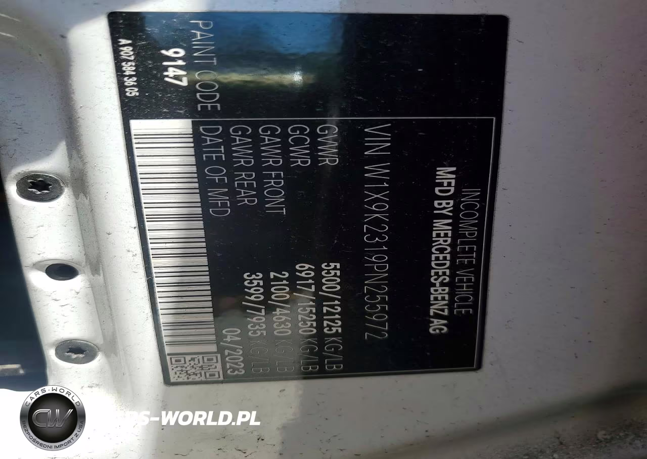 2023 Mercedes-Benz Sprinter 4500 VIN:W1X9K2319PN255972 - 13