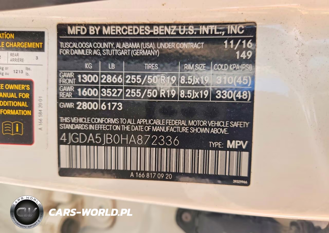 2017 Mercedes-Benz Gle 350 VIN:4JGDA5JB0HA872336 - 13