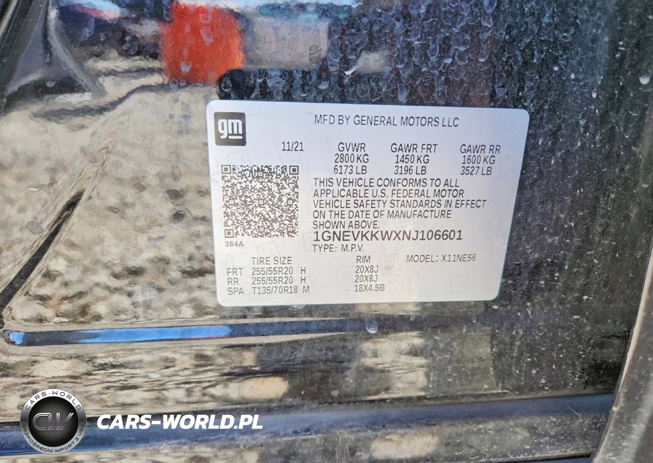 2022 Chevrolet Traverse Premier VIN:1GNEVKKWXNJ106601 - 13