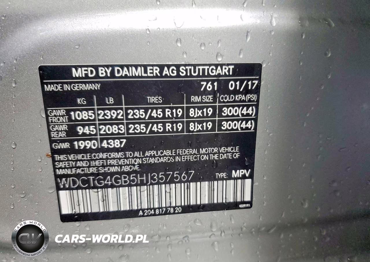 2017 Mercedes-Benz Gla 250 4Matic VIN:WDCTG4GB5HJ357567 - 12