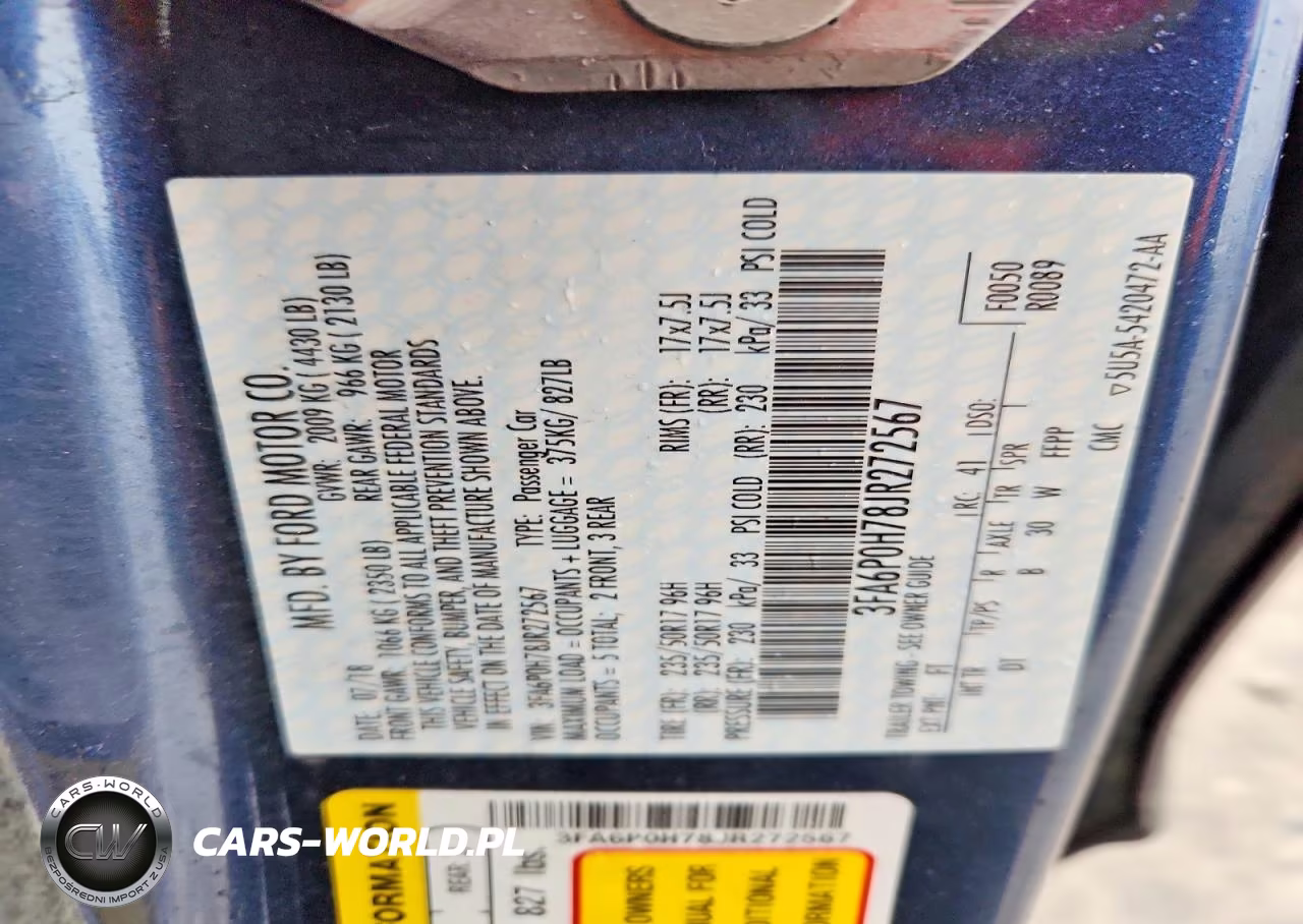 2018 Ford Fusion Se VIN:3FA6P0H78JR272567 - 12