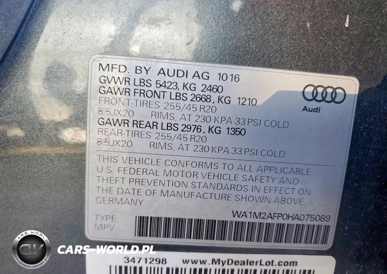 2017 Audi Q5 Premium Plus VIN:WA1M2AFP0HA075089 - 14