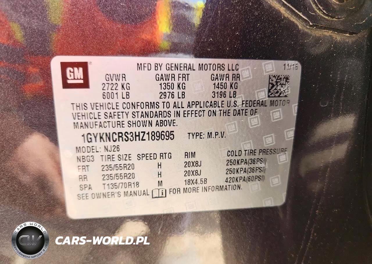 2017 Cadillac Xt5 Premium Luxury VIN:1GYKNCRS3HZ189695 - 13