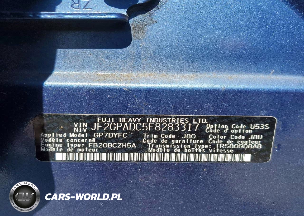 2015 Subaru Xv Crosstrek 2.0 Premium VIN:JF2GPADC5F8283317 - 12