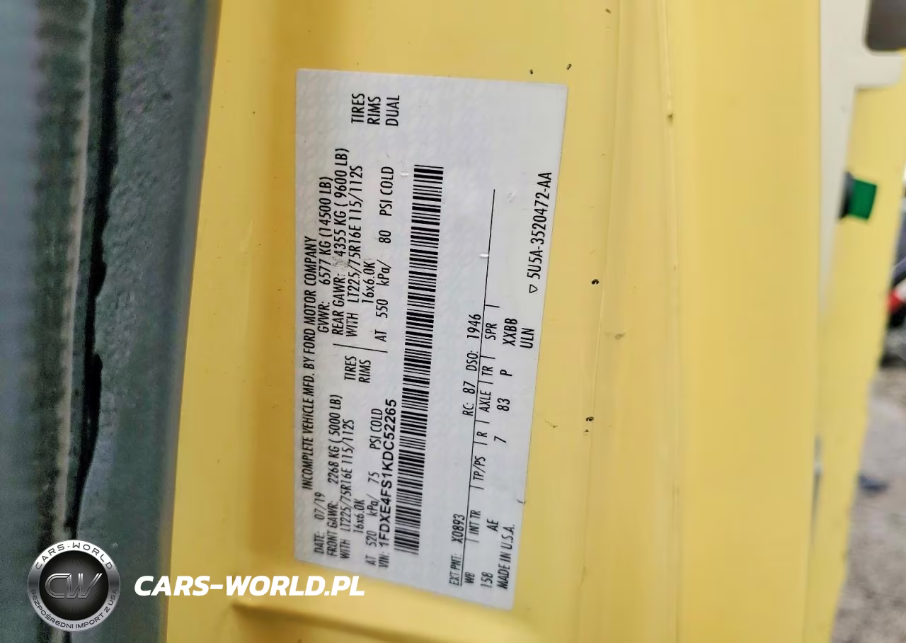 2019 Ford Econoline Cargo VIN:1FDXE4FS1KDC52265 - 12
