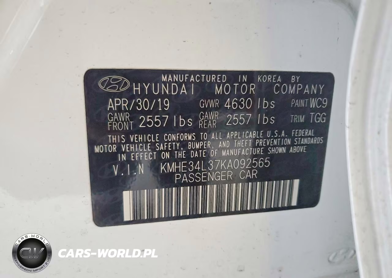 2019 Hyundai Sonata Hybrid Limited VIN:KMHE34L37KA092565 - 12