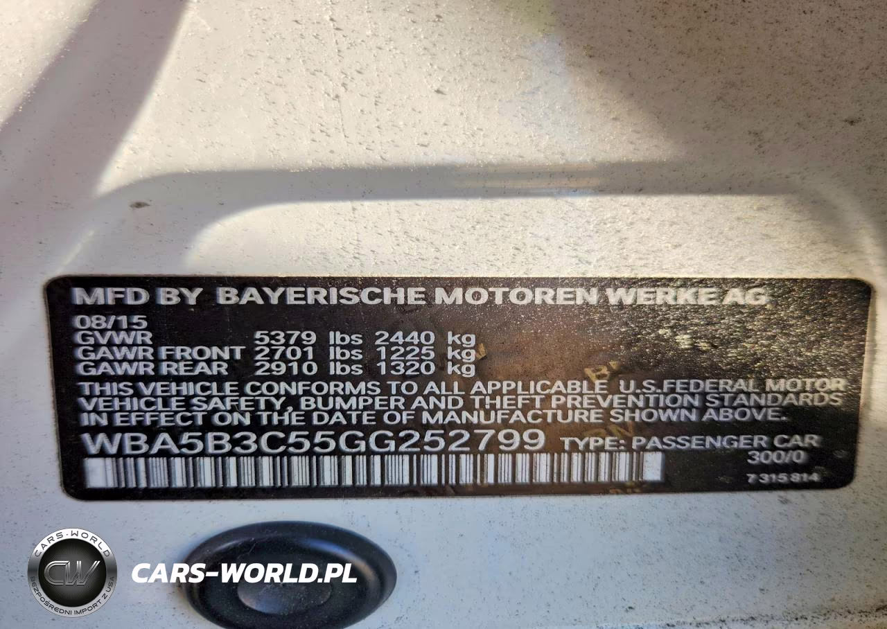 2016 BMW 535 Xi VIN:WBA5B3C55GG252799 - 12