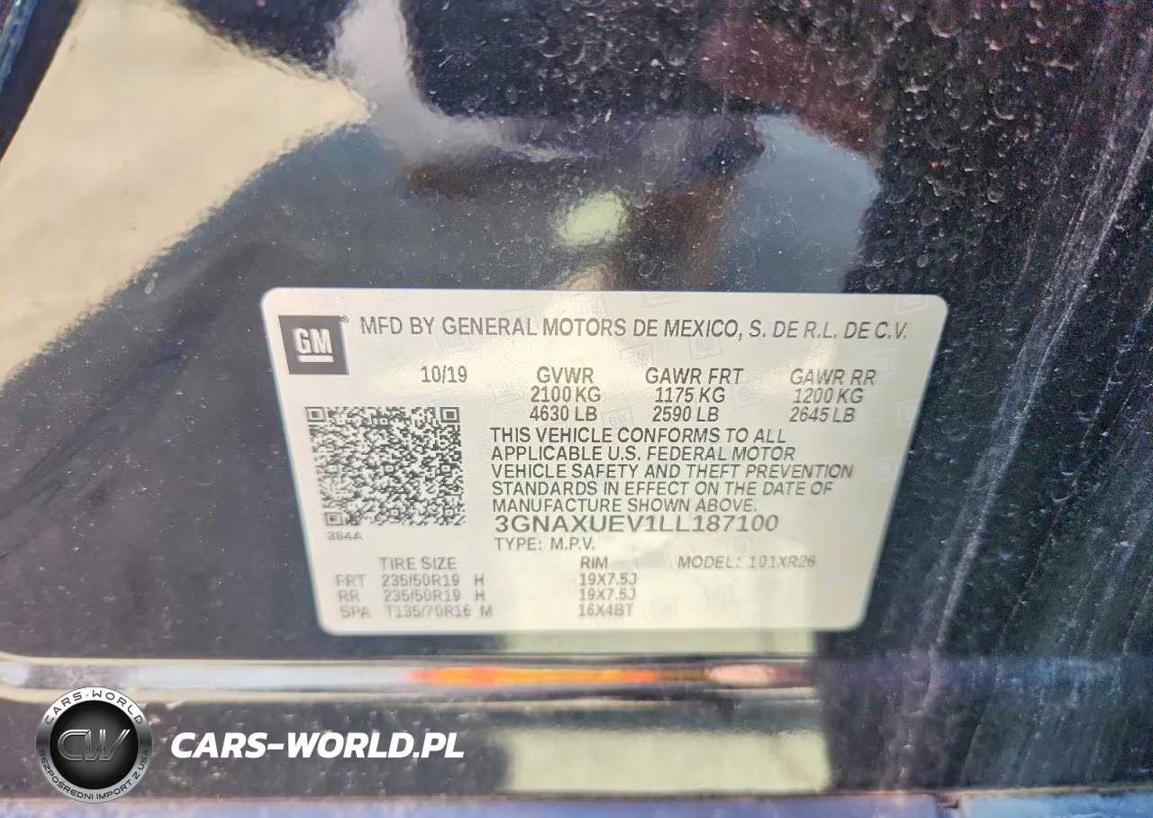 2020 Chevrolet Equinox Lt VIN:3GNAXUEV1LL187100 - 13