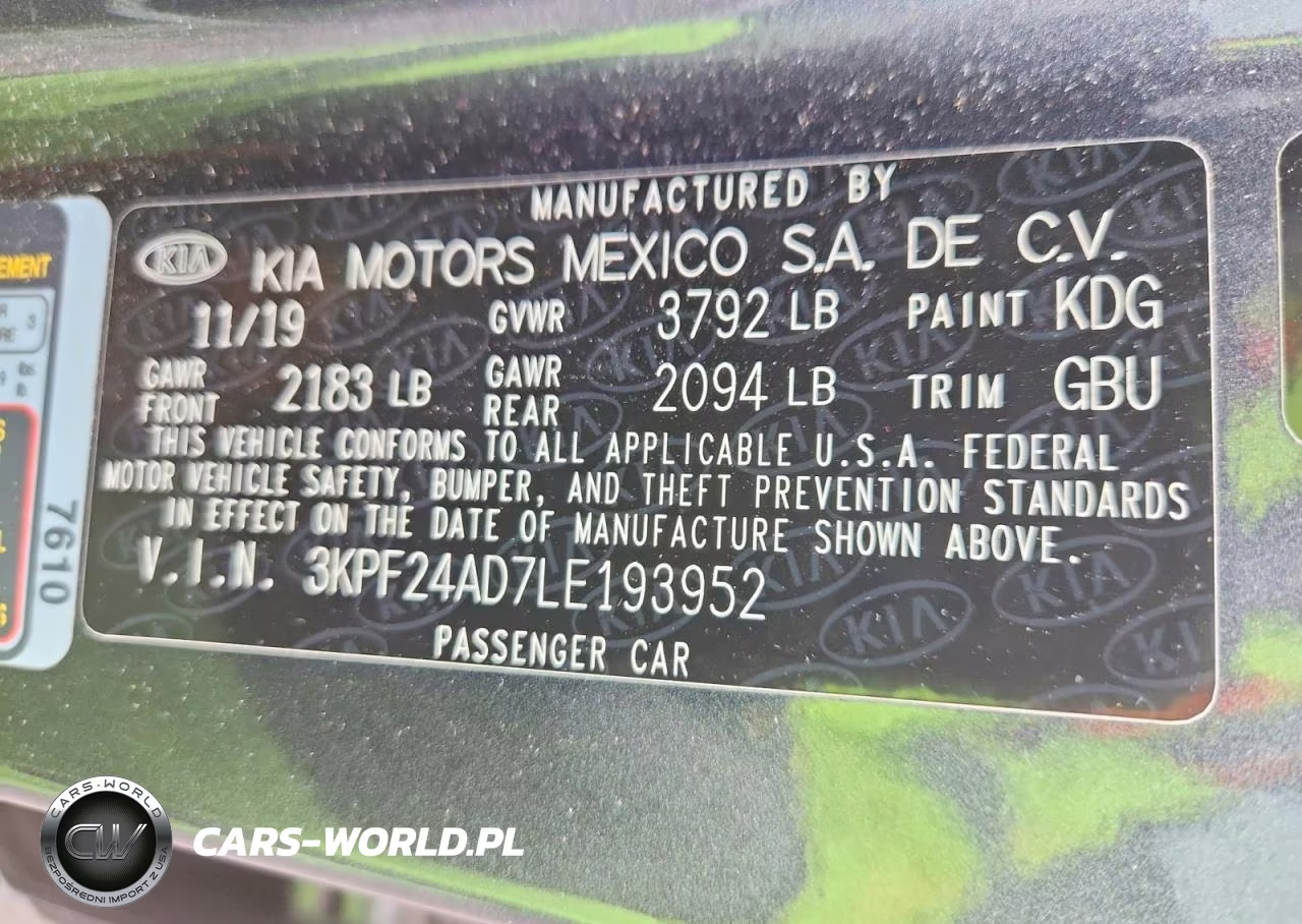 2020 Kia Forte Lxs VIN:3KPF24AD7LE193952 - 12