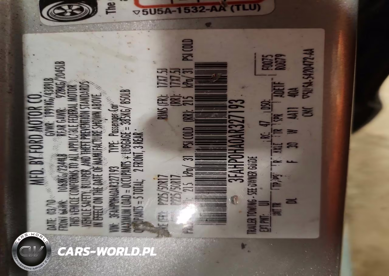2010 Ford Fusion Se VIN:3FAHP0HA0AR327193 - 12
