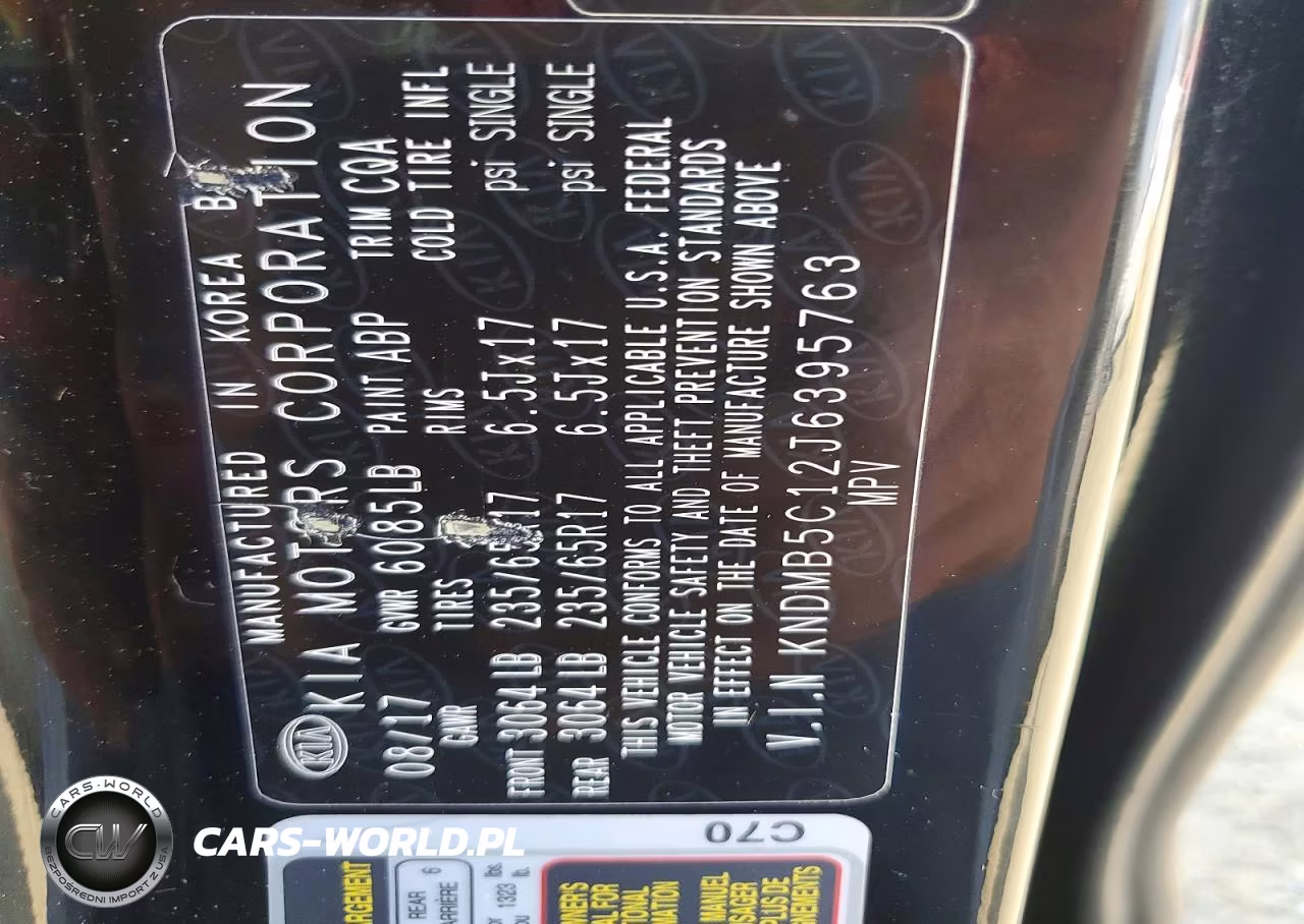 2018 Kia Sedona Lx VIN:KNDMB5C12J6395763 - 13