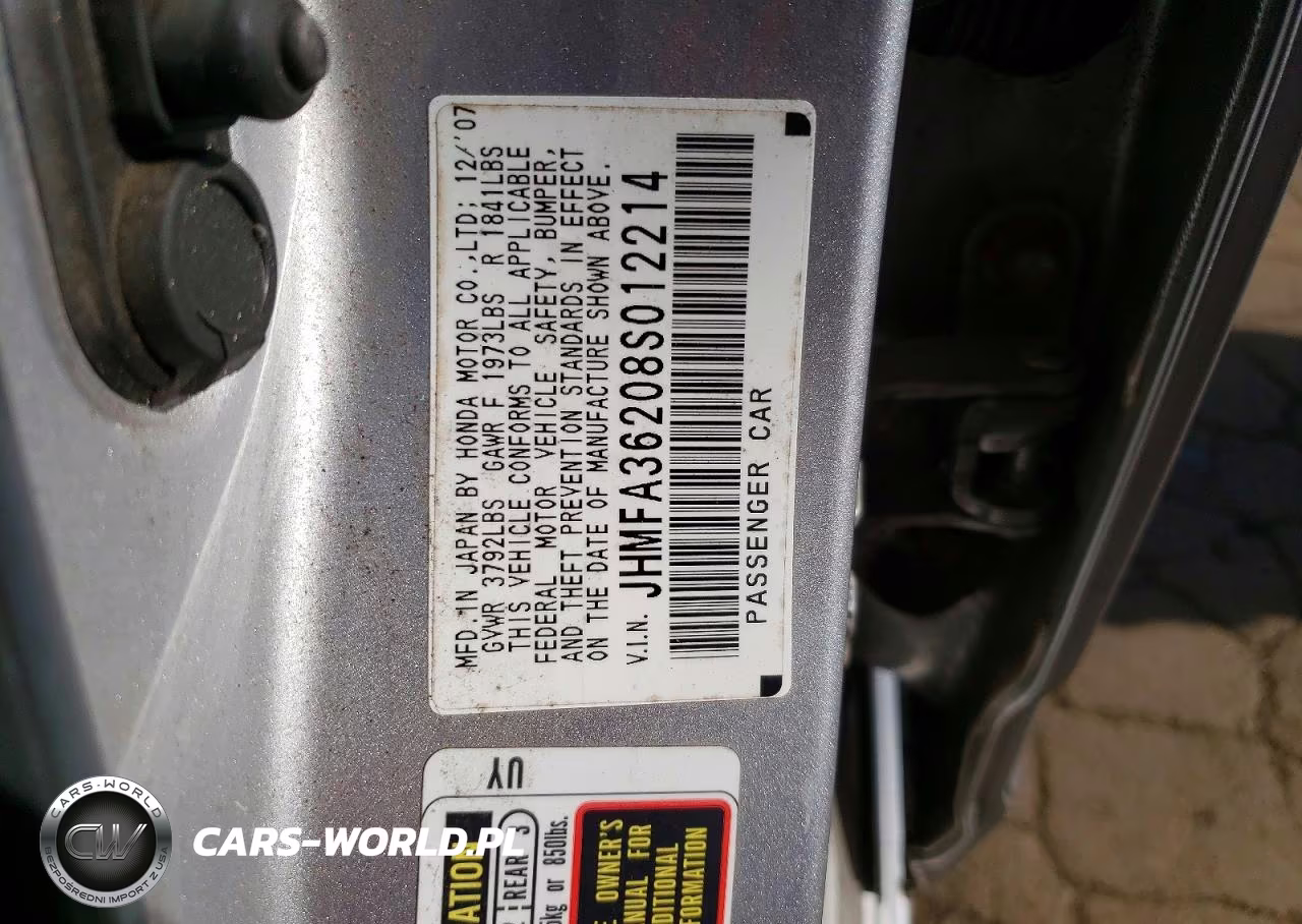 2008 Honda Civic Hybrid VIN:JHMFA36208S012214 - 12
