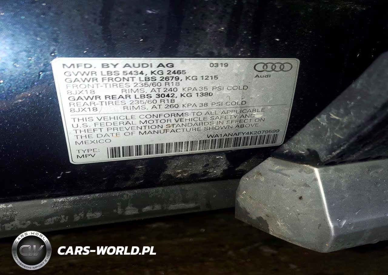 2019 Audi Q5 Premium VIN:WA1ANAFY4K2079599 - 13