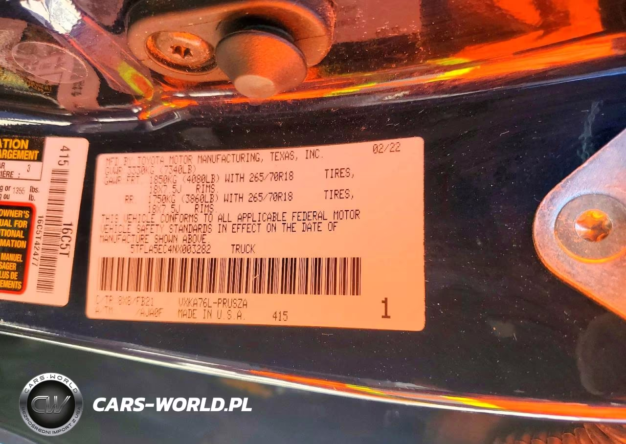 2022 Toyota Tundra Crewmax Sr5 VIN:5TFLA5EC4NX003282 - 12