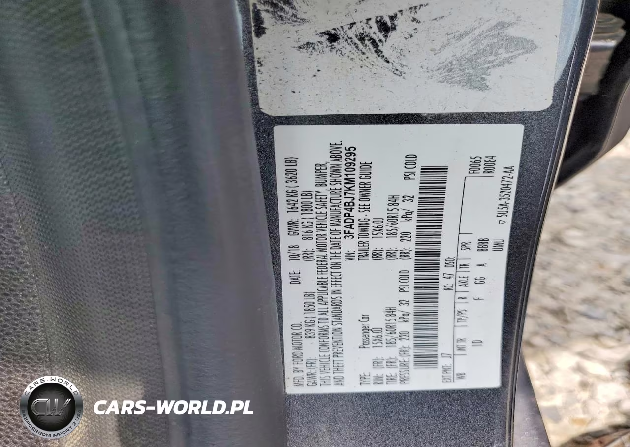 2019 Ford Fiesta Se VIN:3FADP4BJ7KM109295 - 12