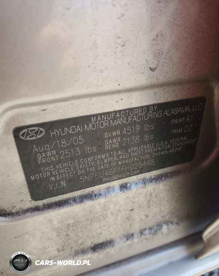 2006 Hyundai Sonata Gls V6 VIN:5NPEU46F16H025448 - 12